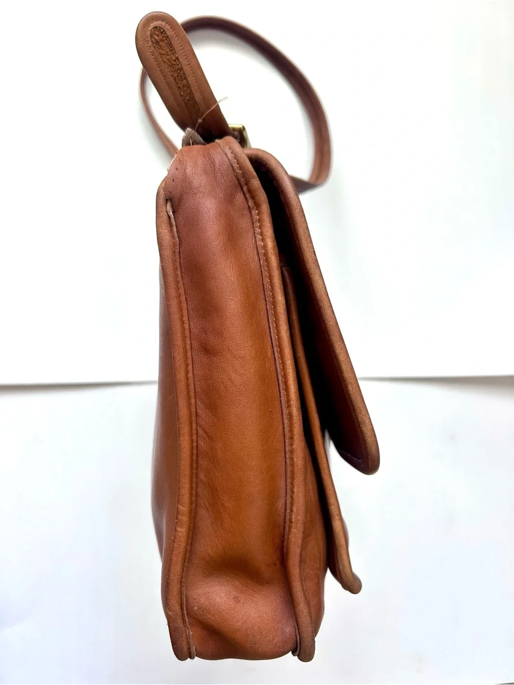 Vintage 1990s Coach Metropolitan Messenger Briefcase Bag  #5180 British Tan